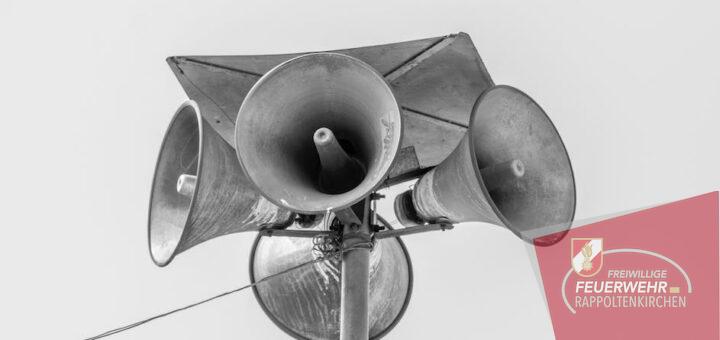 loud speaker on a post